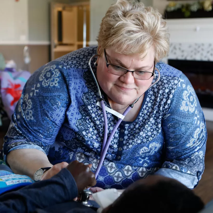 Healthcare Provider with a Stethoscope